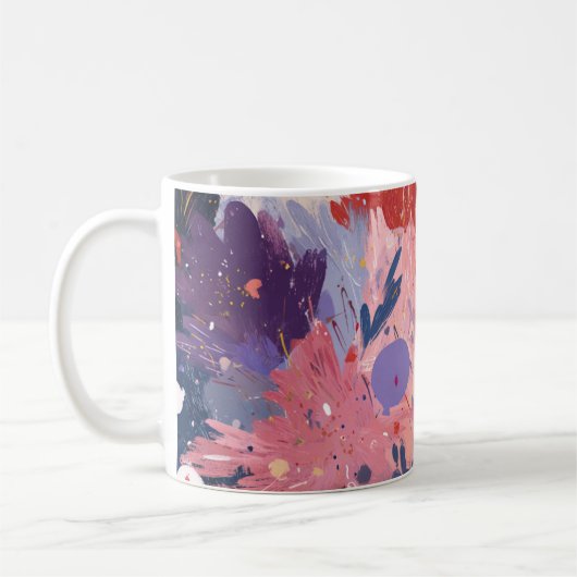 Cosmic Party Abstract Explosion Koffiemok (Links)