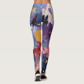 Cosmic Party Abstract Explosion Leggings (Achterkant)