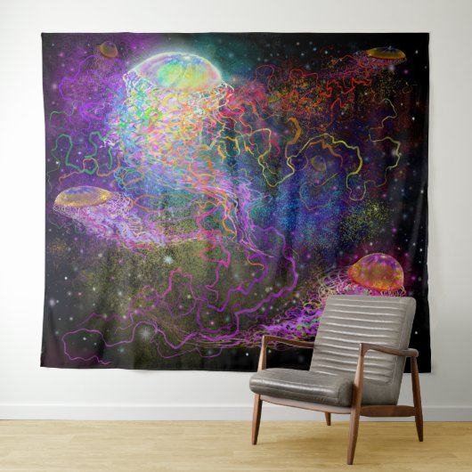 Cosmic Party Tapestry Wandkleed (In Situ (horizontaal))