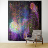 Cosmic Party Tapestry Wandkleed (In situ)
