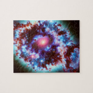 Cosmic pastel paars en blue sky universum afbeeldi legpuzzel