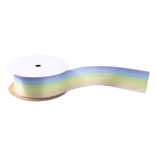 Cosmic Pastel Rainbow Satijnen Lint (Spoel)