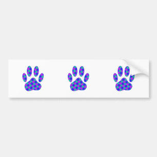 Cosmic Paw-afdrukken Bumpersticker