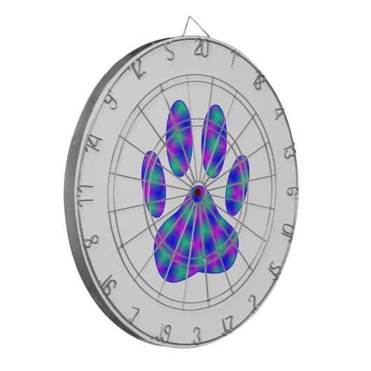 Cosmic Paw-afdrukken Dartbord (Voorkant Links)