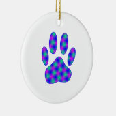 Cosmic Paw-afdrukken Keramisch Ornament (Rechts)