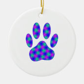 Cosmic Paw-afdrukken Keramisch Ornament (Voorkant)