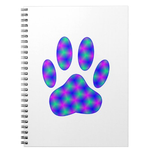 Cosmic Paw-afdrukken Notitieboek (Voorkant)