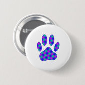 Cosmic Paw-afdrukken Ronde Button 5,7 Cm (Voorkant /achterkant)