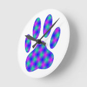 Cosmic Paw-afdrukken Ronde Klok (Hoek)