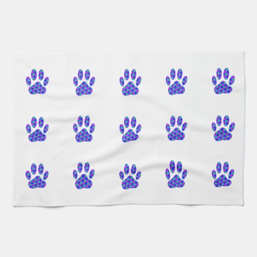 Cosmic Paw-afdrukken Theedoek (Horizontaal)