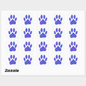 Cosmic Paw-afdrukken Vierkante Sticker (Vel)