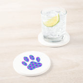 Cosmic Paw-afdrukken Zandsteen Onderzetter (Zijkant)