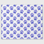 Cosmic Paw Print Pattern Cadeaupapier (Vlak)
