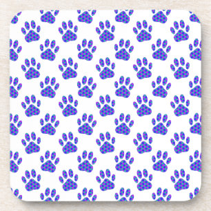 Cosmic Paw Print Pattern Drankjes Onderzetter