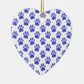 Cosmic Paw Print Pattern Keramisch Ornament (Rechts)