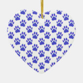 Cosmic Paw Print Pattern Keramisch Ornament (Voorkant)
