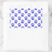 Cosmic Paw Print Pattern Rechthoekige Sticker (Tas)