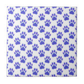 Cosmic Paw Print Pattern Tegeltje (Voorkant)