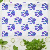 Cosmic Paw Print Pattern Theedoek (Gevouwen)