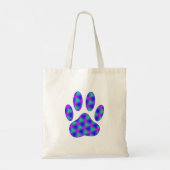 Cosmic Paw Print Pattern Tote Bag (Achterkant)
