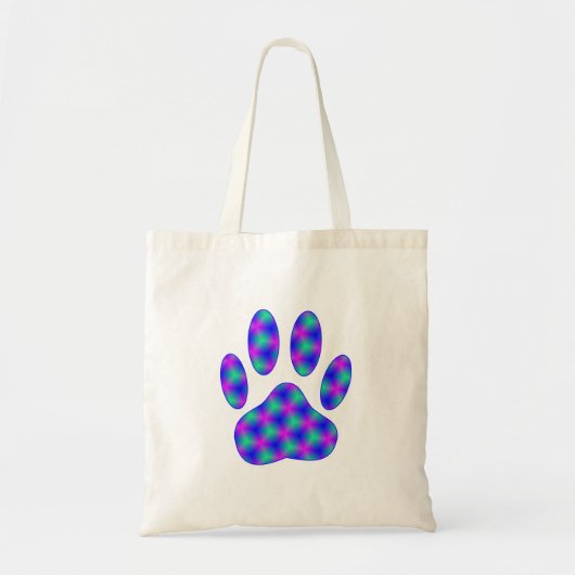 Cosmic Paw Print Pattern Tote Bag (Voorkant)