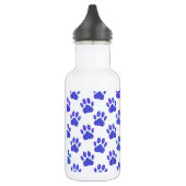 Cosmic Paw Print Pattern Waterfles (Links)