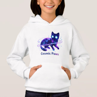 Cosmic Paws Galaxy Kat Kids Hoodie