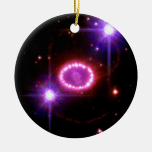 Cosmic Pearls Keramisch Ornament (Voorkant)