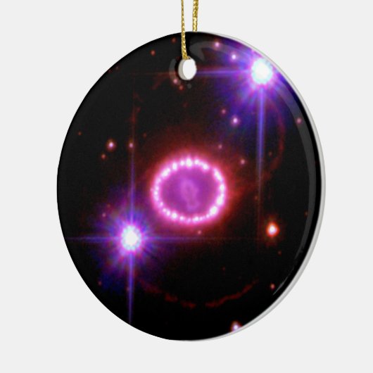 Cosmic Pearls Keramisch Ornament (Links)