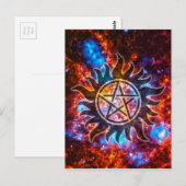 Cosmic Pentagram Briefkaart (Voorkant / Achterkant)