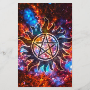 Cosmic Pentagram Briefpapier