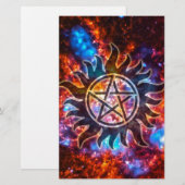 Cosmic Pentagram Briefpapier (Voorkant / Achterkant)