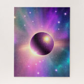 Cosmic Perfect Paarse Sphere Orbening the Universe Legpuzzel (Verticaal)