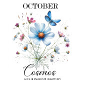 Cosmic Petals • October Birth Flower Notebook Planner