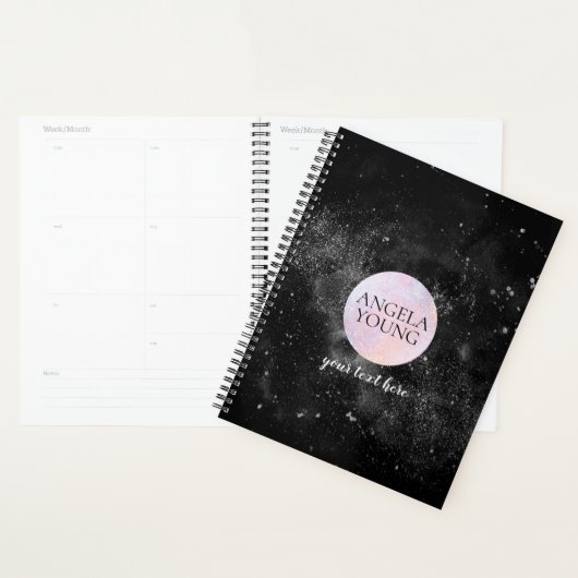 Cosmic Pink Moon Astrology Appointtation Book Planner (Display)