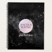 Cosmic Pink Moon Astrology Appointtation Book Planner (Voorkant)