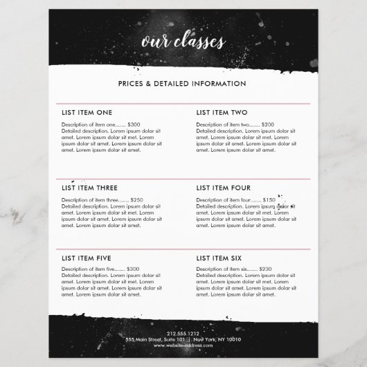 Cosmic Pink Moon Yoga, Life Coach, Astrologer Flyer (Achterkant)