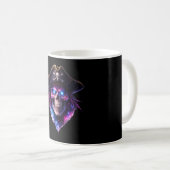 Cosmic Pirate Skull Galaxy Coffee Mug Koffiemok (Voorkant rechts)