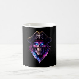 Cosmic Pirate Skull Galaxy Coffee Mug Koffiemok