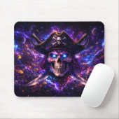Cosmic Pirate Skull Galaxy Gaming Mouse Pad Muismat (Met muis)