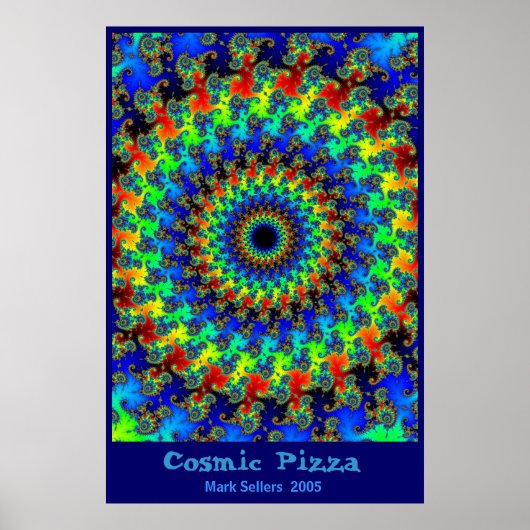 Cosmic Pizza Poster (Voorkant)
