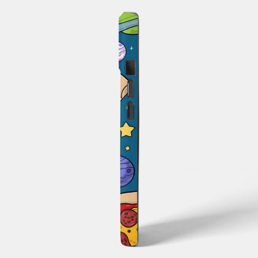 Cosmic Pizza Slice: Eigenzinnig Ruimteavontuur Case-Mate iPhone Case (Achterkant / Links)