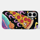 Cosmic Pizza Slice: Eigenzinnig Ruimteavontuur Case-Mate iPhone Case (Achterkant (horizontaal))