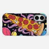 Cosmic Pizza Slice: Eigenzinnig Ruimteavontuur Case-Mate iPhone Case (Achterkant (horizontaal))