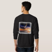 Cosmic Planet Horizon Basic T-shirt (Achterkant volledig)