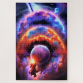 Cosmic Planet Stuck in Oud-formaat Legpuzzel (Verticaal)