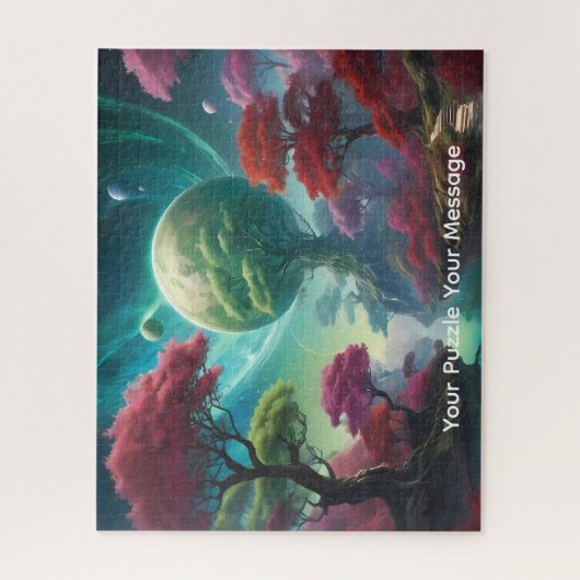 Cosmic planets & colourful worlds legpuzzel (Verticaal)
