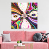 Cosmic Polar 5 Swirls Canvas Drukt Afdruk (Insitu (Woonkamer))