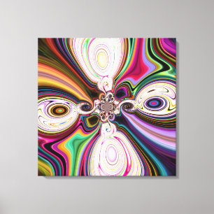 Cosmic Polar 5 Swirls Canvas Drukt Afdruk