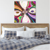 Cosmic Polar 5 Swirls Canvas Drukt Afdruk (Insitu (Slaapkamer))